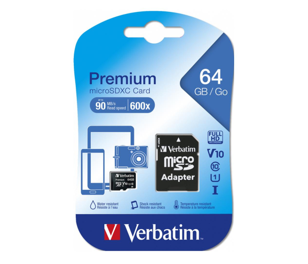 Verbatim 64GB microSDXC Premium 90MB/s - 1189569 - zdjęcie