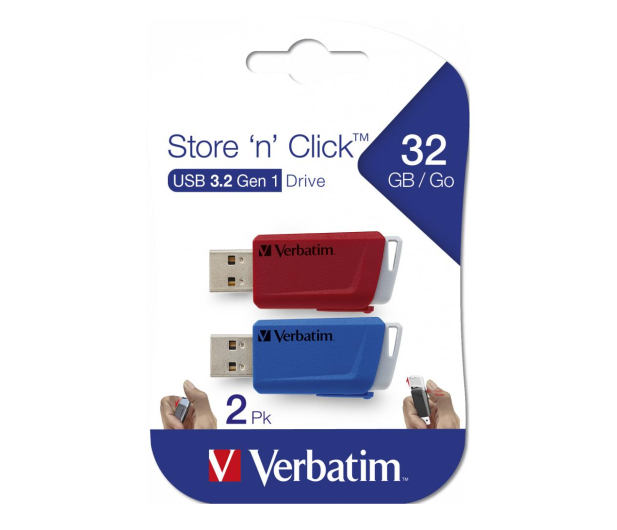 Verbatim 32GB Store 'n' Click USB 3.0 (2-pack) - 1190669 - zdjęcie 2