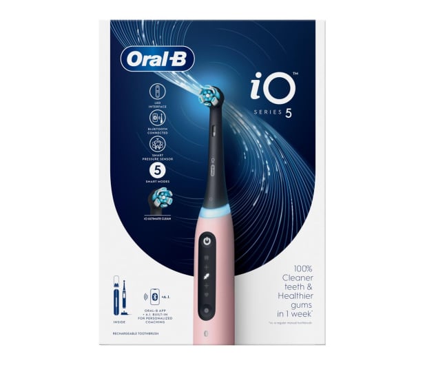 Oral-B iO Series 5 różowy - 1163007 - zdjęcie 3