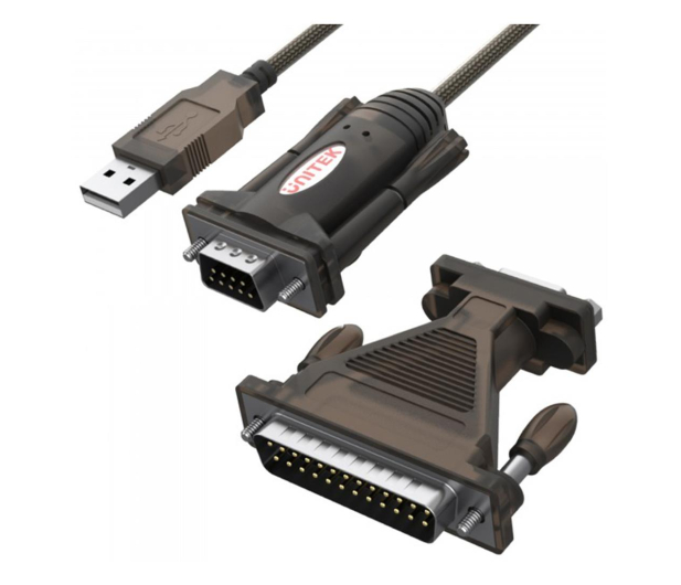 Unitek Adapter USB - RS-232, DB25M - 444916 - zdjęcie
