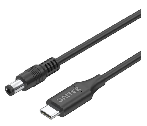 Unitek Kabel zasilający USB-C Jack 5.5x 2.5mm Toshiba ASUS i inne - 1192127 - zdjęcie