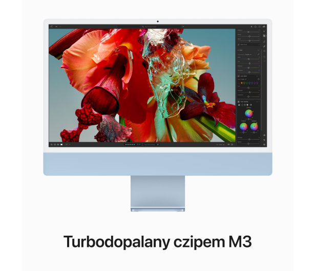 Apple iMac 24 M3/16GB/256/MacOS Retina 4,5K Niebieski 10R GPU - 1193239 - zdjęcie 4