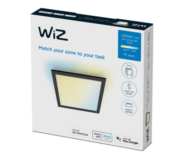 WiZ Panel WiZ Ceiling SQ 12W Black 27-65K TW - 1182547 - zdjęcie 3