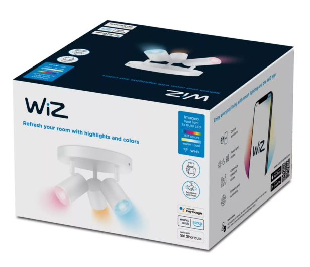 WiZ IMAGEO WiZ Spots 3x5W W 22-65K RGB RD - 1182576 - zdjęcie 2