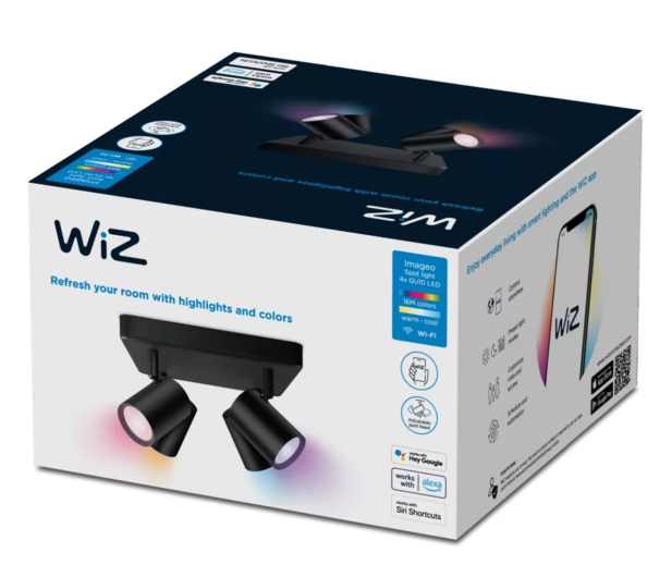 WiZ IMAGEO WiZ Spots 4x5W B 22-65K RGB SQ - 1182585 - zdjęcie 3