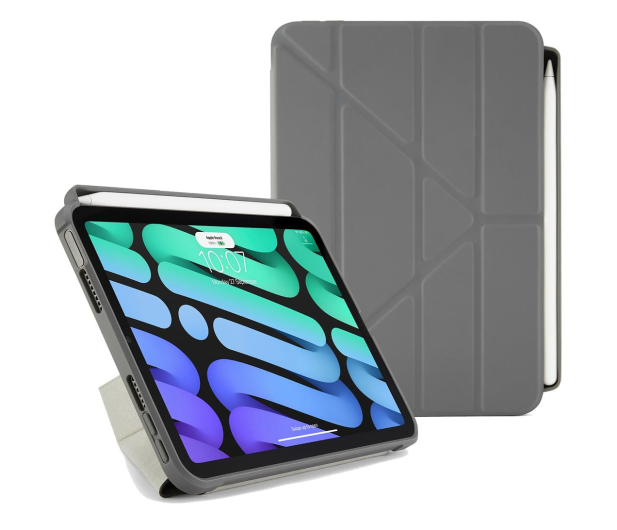 Pipetto Origami Pencil Case do iPad Mini 6 dark grey - 1185381 - zdjęcie