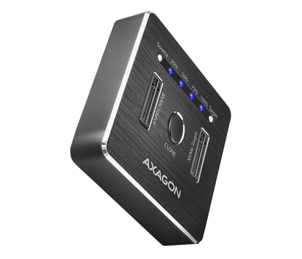 Axagon USB-C 3.2 Gen 2 - 2x M.2 NVMe SSD CLONE MASTER - 1185554 - zdjęcie