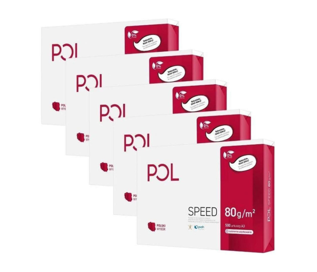 POL Papier A3 Polspeed - karton x5 ryza (2500 arkuszy) - 1179967 - zdjęcie 2