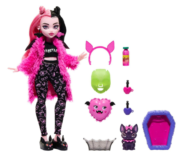 Mattel Monster High Piżama Party Draculaura - 1196879 - zdjęcie 2