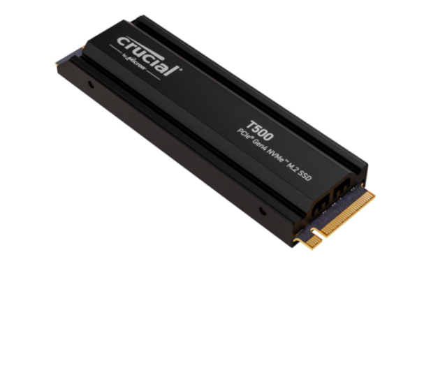 Crucial 1TB M.2 PCIe Gen4 NVMe T500 Heatsink - 1192913 - zdjęcie 2