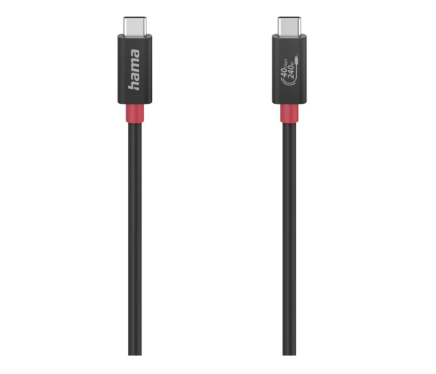 Hama Kabel USB-C 4.0 Gen3 40 Gbit/s 240W 1m - 1193431 - zdjęcie