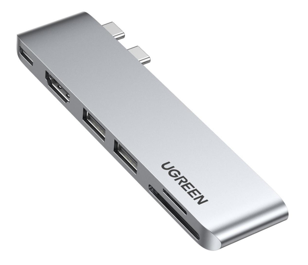 UGREEN USB - C - HDMI/2 x USB 3.0/ czytnik kart/ USB-C PD - 1200858 - zdjęcie