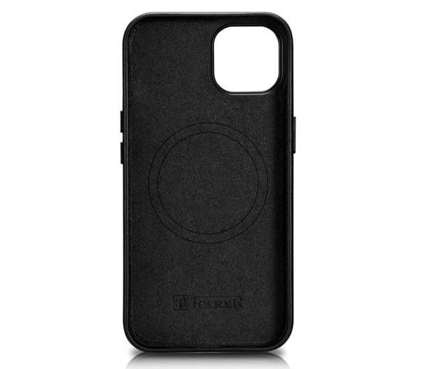 iCarer Leather case do iPhone 14 Plus (Magsafe) czarny - 1201060 - zdjęcie 2