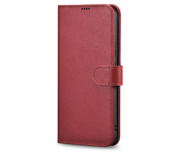 iCarer Haitang Wallet Leather Case do Samsung Galaxy S22+ czerwony - 1201089 - zdjęcie