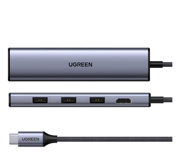 UGREEN USB-C - 3 x USB 3.0 / HDMI / Ethernet - 1200856 - zdjęcie 2