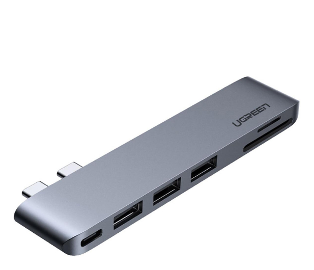 UGREEN 2 x USB-C - 3x USB 3.0 / TF / SD / USB Typ C do MacBook Pro - 1200844 - zdjęcie