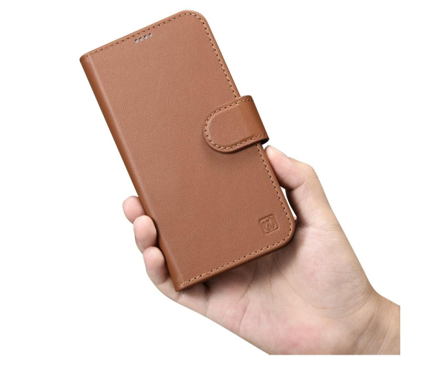 iCarer Wallet Case do iPhone 14 Plus (Anti-RFID) brązowy - 1201104 - zdjęcie 8