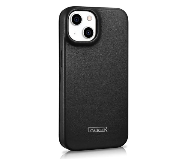 iCarer Leather Folio Case iPhone 14 Plus (Magsafe) czarny - 1201074 - zdjęcie 6