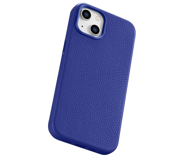 iCarer Litchi Leather Case do iPhone 14 Plus (MagSafe) granatowy - 1201098 - zdjęcie 6
