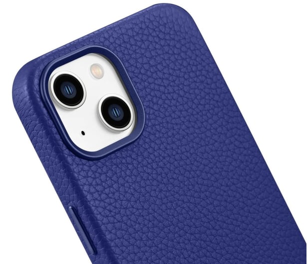 iCarer Litchi Leather Case do iPhone 14 Plus (MagSafe) granatowy - 1201098 - zdjęcie 8