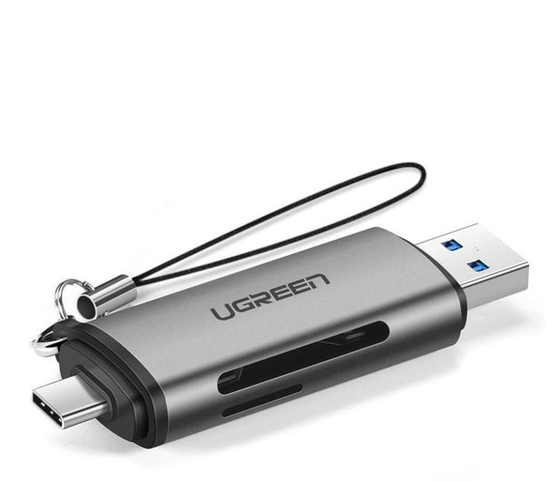 UGREEN Czytnik kart pamięci SD / microSD (USB 3.0 / USB-C) - 1200816 - zdjęcie