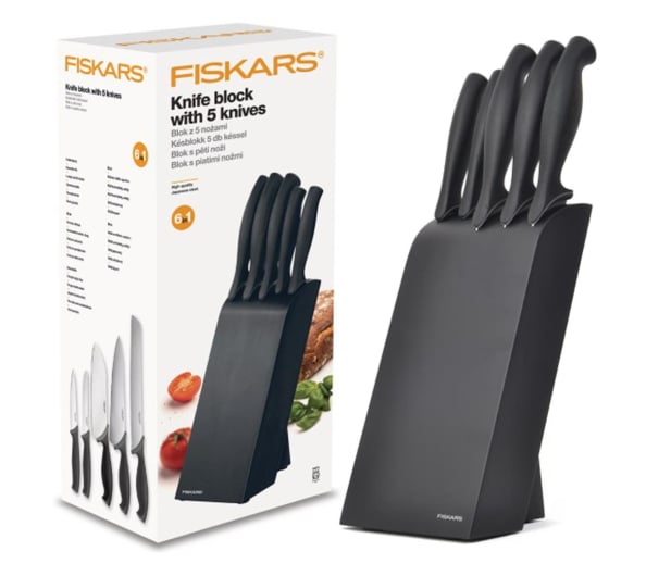 Fiskars Zestaw 5 noży kuchennych w bloku Control 1073023 - 1193726 - zdjęcie