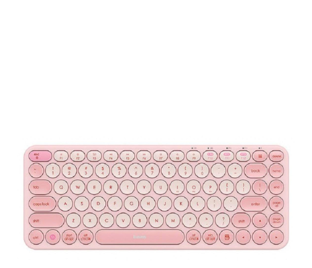Baseus K01A Wireless Tri-Mode Keyboard Baby Pink - 1193754 - zdjęcie
