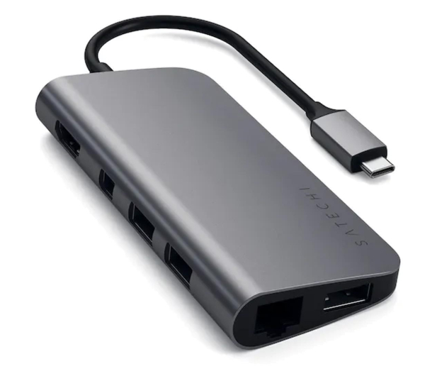 Satechi Multimedia Adapter (USB-C PD, 3xUSB-A, HDMI) (space gray) - 1204869 - zdjęcie