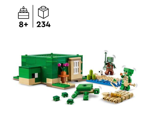 LEGO Minecraft 21254 Domek na plaży żółwi - 1205486 - zdjęcie 3