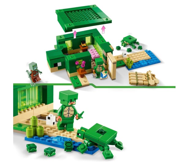LEGO Minecraft 21254 Domek na plaży żółwi - 1205486 - zdjęcie 4