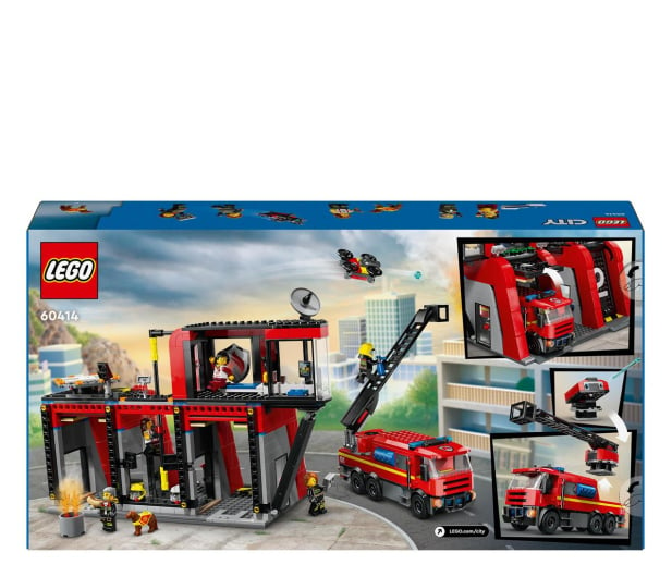 LEGO City 60414 Remiza strażacka z wozem strażackim - 1205487 - zdjęcie 7
