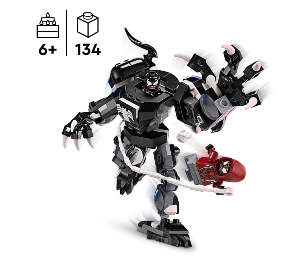 LEGO Super Heroes 76276 Mechaniczna zbroja Venom vs Miles Morales - 1202180 - zdjęcie 3