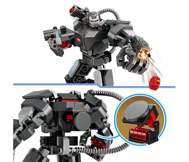LEGO Super Heroes 76277 Mechaniczna zbroja War Machine - 1202187 - zdjęcie 4