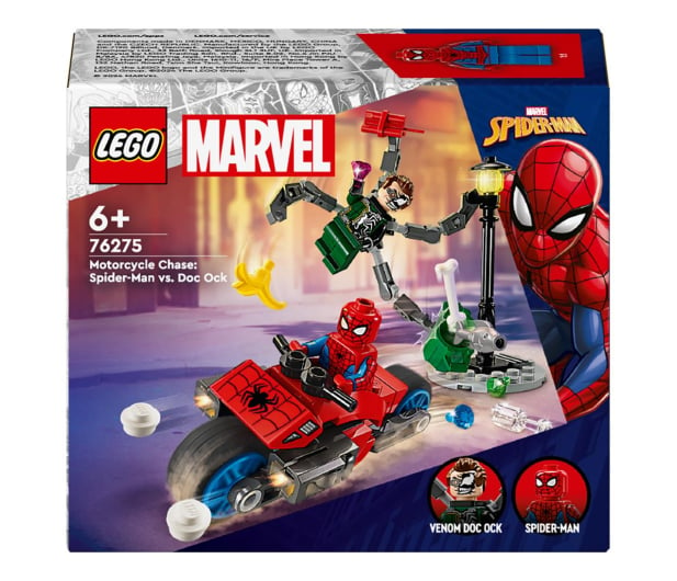LEGO Super Heroes 76275 Pościg na motocyklu Spider-Man vs Doc Ock - 1202119 - zdjęcie