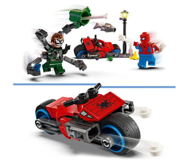 LEGO Super Heroes 76275 Pościg na motocyklu Spider-Man vs Doc Ock - 1202119 - zdjęcie 4