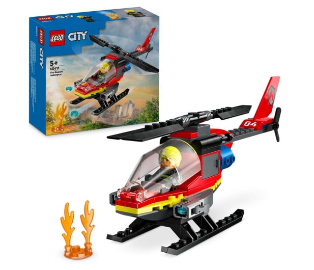 LEGO City 60411 Strażacki helikopter ratunkowy - 1202614 - zdjęcie 2