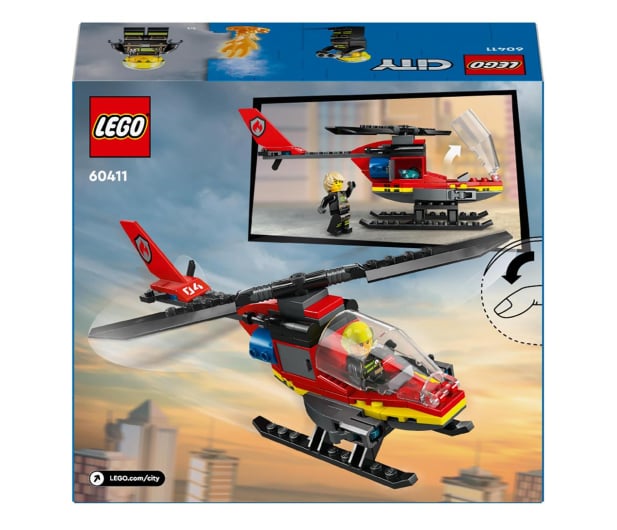 LEGO City 60411 Strażacki helikopter ratunkowy - 1202614 - zdjęcie 7