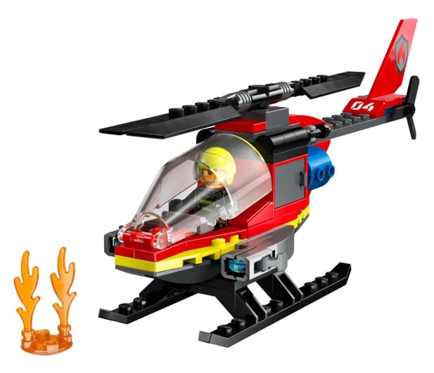 LEGO City 60411 Strażacki helikopter ratunkowy - 1202614 - zdjęcie 8