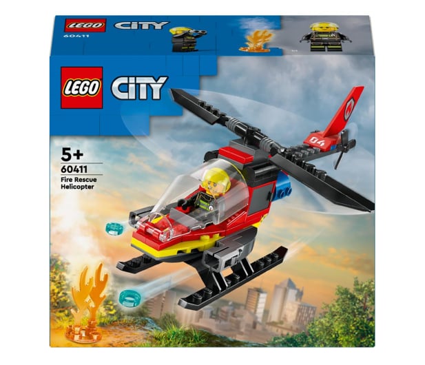 LEGO City 60411 Strażacki helikopter ratunkowy - 1202614 - zdjęcie
