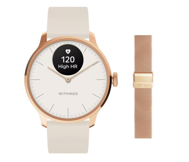 Withings ScanWatch Light 37mm rose gold + bransoleta milanese - 1206076 - zdjęcie