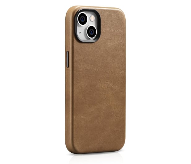iCarer Premium Leather Case Oil Wax do iPhone 14 Plus MagSafe) brąz - 1201107 - zdjęcie 7