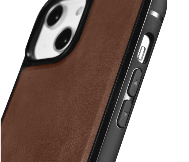iCarer Leather Oil Wax do iPhone 14 Plus (MagSafe) brązowy - 1201186 - zdjęcie 4