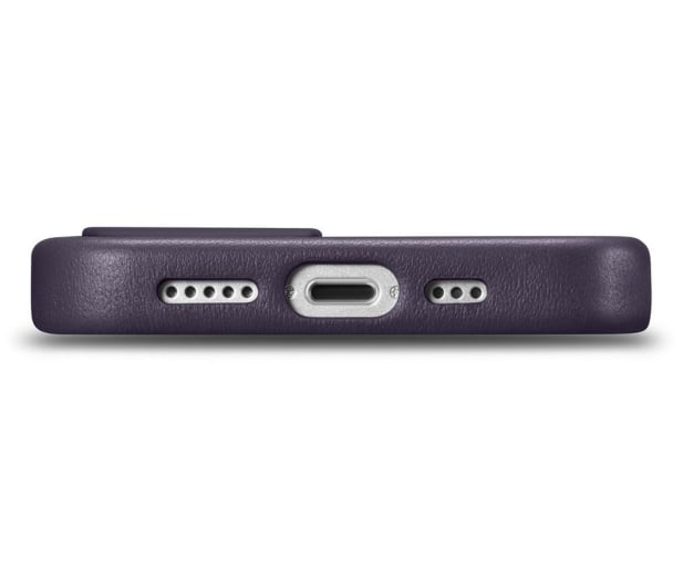 iCarer Leather Case do iPhone 14 Plus (MagSafe) fioletowy - 1201181 - zdjęcie 5