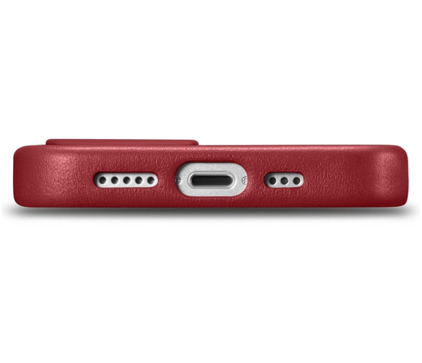 iCarer Leather Case do iPhone 14 Plus (MagSafe) czerwony - 1201111 - zdjęcie 6