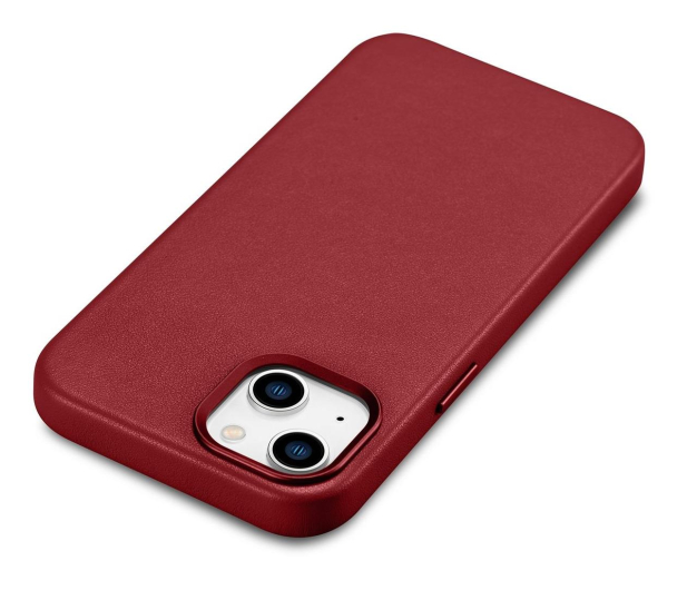 iCarer Leather Case do iPhone 14 Plus (MagSafe) czerwony - 1201111 - zdjęcie 7