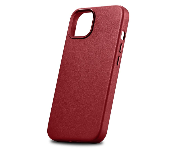 iCarer Leather Case do iPhone 14 Plus (MagSafe) czerwony - 1201111 - zdjęcie 3