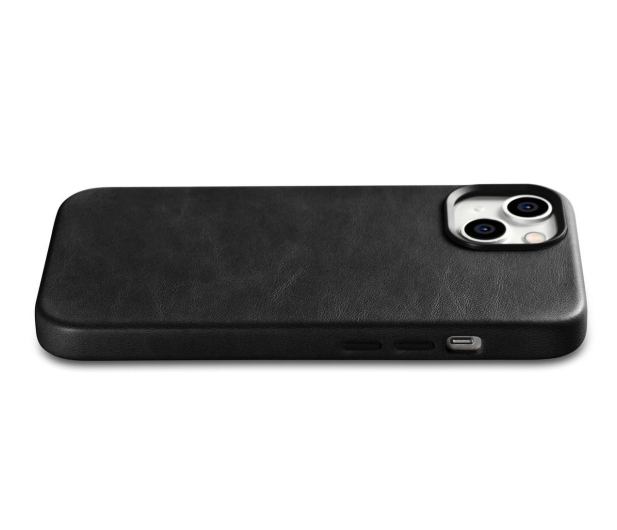 iCarer Premium Leather Case Oil Wax do iPhone 14 (MagSafe) czarny - 1201091 - zdjęcie 5