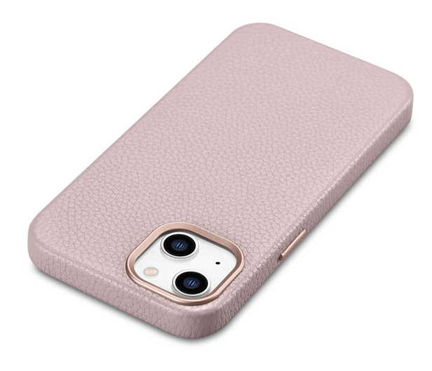 iCarer Litchi Premium Leather Case do iPhone 14 Plus (MagSafe) róż - 1201144 - zdjęcie 5