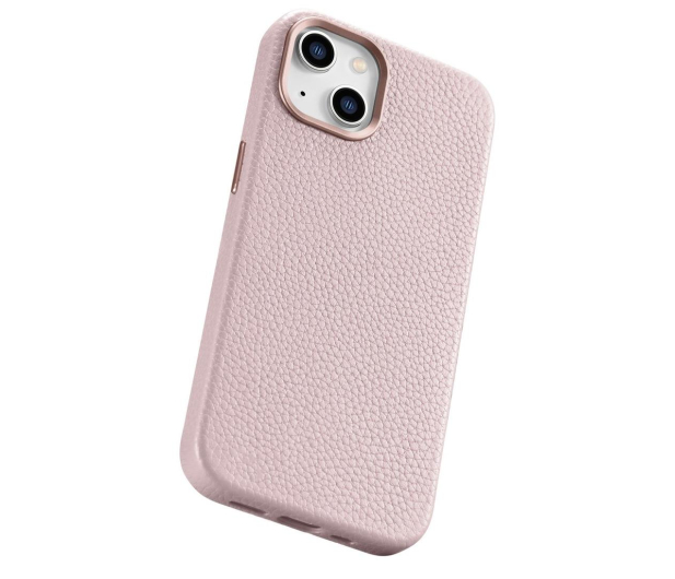 iCarer Litchi Premium Leather Case do iPhone 14 Plus (MagSafe) róż - 1201144 - zdjęcie 6