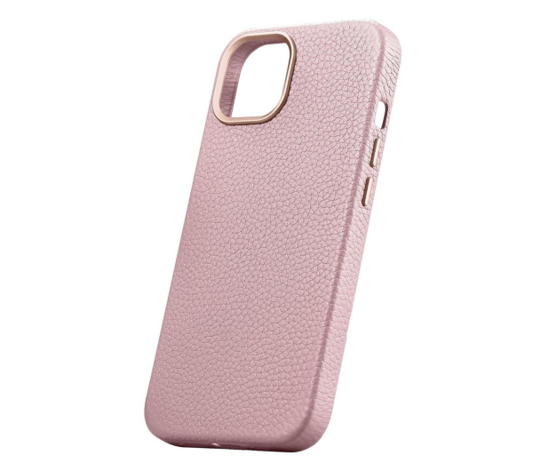 iCarer Litchi Premium Leather Case do iPhone 14 Plus (MagSafe) róż - 1201144 - zdjęcie 7